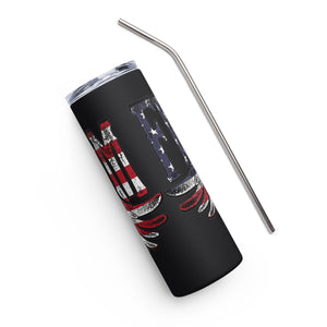 Freedom Eagle Black Tumbler Cup