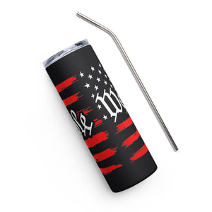 U.S.A. Flag We The People Black Tumbler Cup