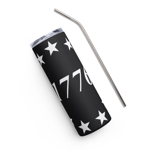 1776 Stars Black Tumbler Cup