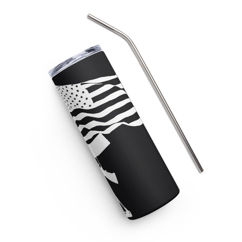 AR15 Flag Pole Black Tumbler Cup