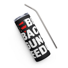 Load image into Gallery viewer, Beer Bacon Guns &amp; Freedom Black Tumbler Cup