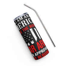 Load image into Gallery viewer, I Have The Right To Bear Arms Black Tumbler Mug