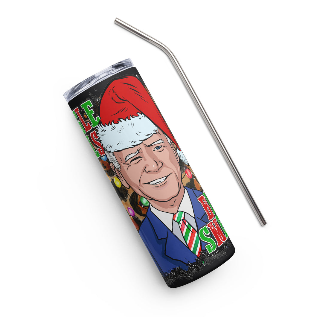 Jingle Bells Biden Smells Black Tumbler Cup