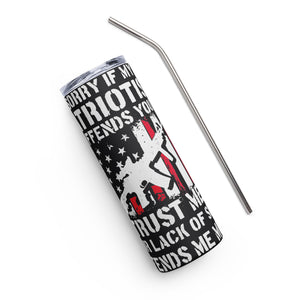 Patriotism Black Tumbler Cup