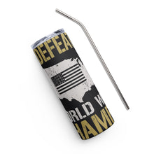 Load image into Gallery viewer, Undefeated World War Champs Black Tumbler Cup