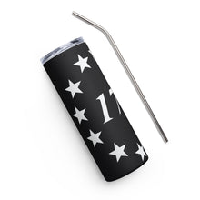 Load image into Gallery viewer, 1776 Stars Black Tumbler Cup