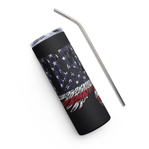 Freedom Eagle Black Tumbler Cup