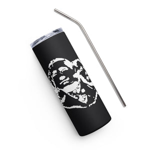 White Mount Rushmore Black Tumbler Cup