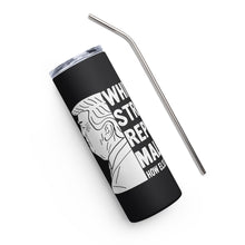 Load image into Gallery viewer, White, Straight, Republican, Male Black Tumbler Cup