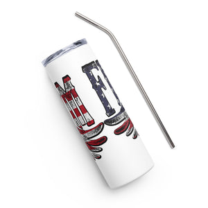 Freedom Eagle White Tumbler Cup