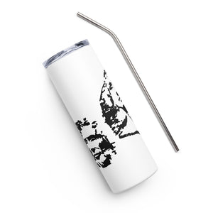 Black Mount Rushmore White Tumbler Cup