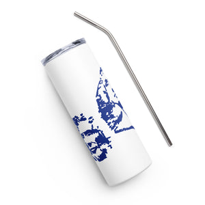 Blue Mount Rushmore White Tumbler Cup