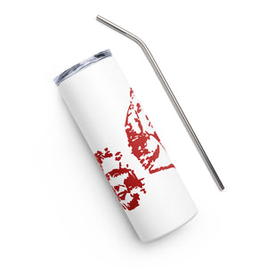 Red Mount Rushmore White Tumbler Cup