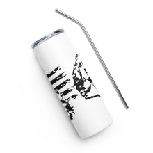 Load image into Gallery viewer, Black Mount Rushmore with Flag White Tumbler Cup