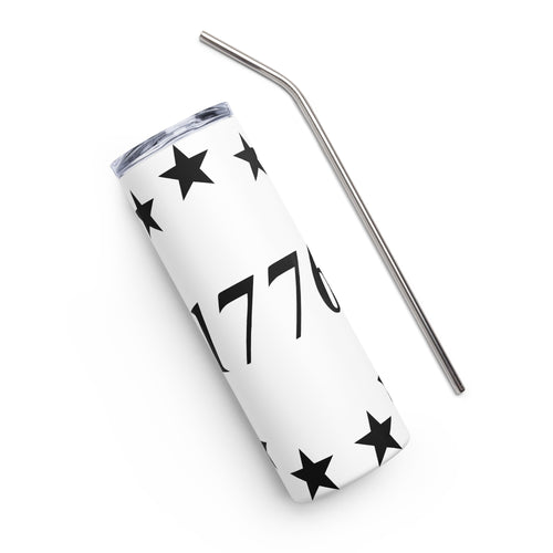 1776 Stars White Tumbler Cup