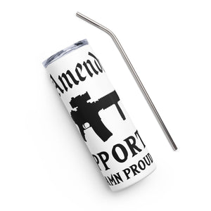 2nd Amendment Supporter White Tumbler Cup