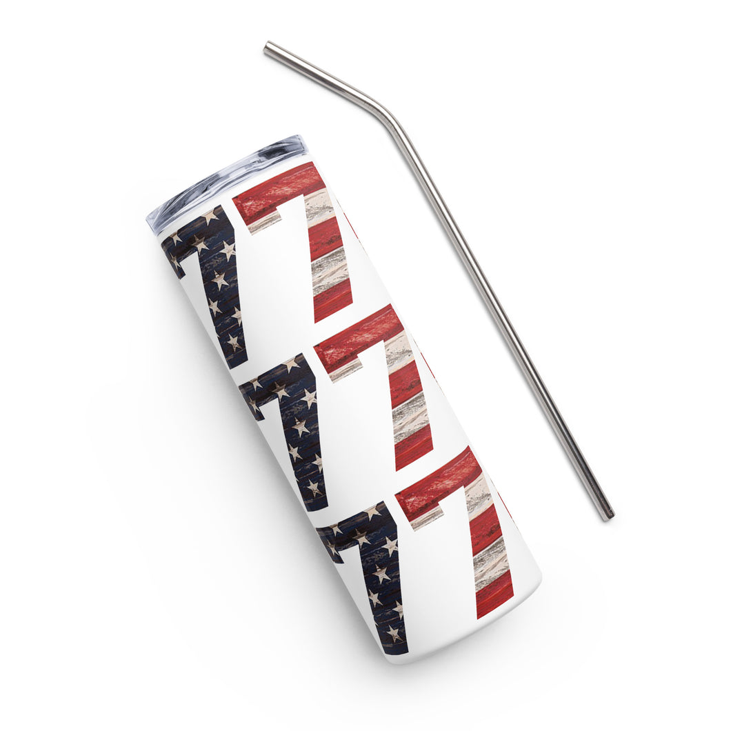 American 1776 White Tumbler Cup