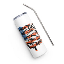 Load image into Gallery viewer, American Guns White Tumbler Cup