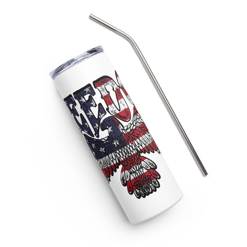 Freedom Eagle White Tumbler Cup