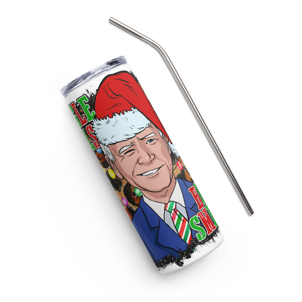 Jingle Bells Biden Smells White Tumbler Cup