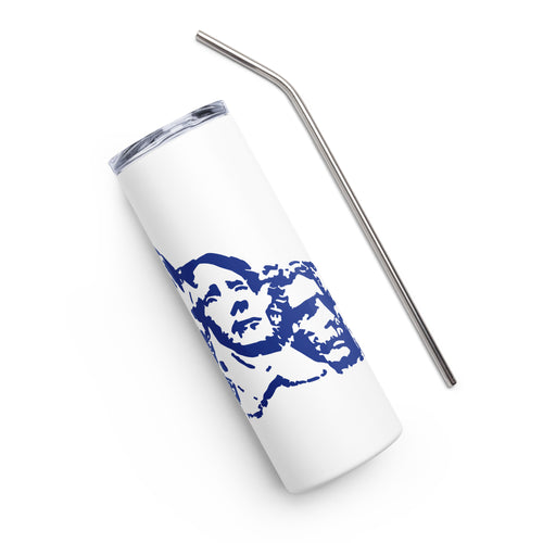 Blue Mount Rushmore White Tumbler Cup