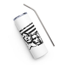 Load image into Gallery viewer, Black Mount Rushmore with Flag White Tumbler Cup