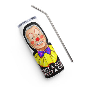 Biden Clown White Tumbler Cup