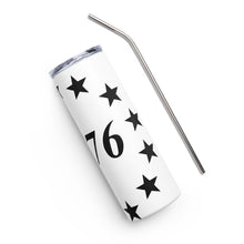 Load image into Gallery viewer, 1776 Stars White Tumbler Cup