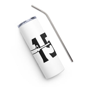 Black & White AR15 Gun White Tumbler Cup