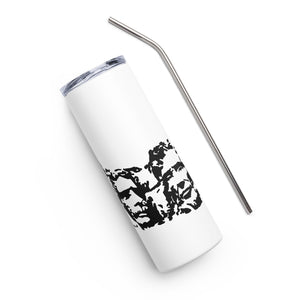 Black Mount Rushmore White Tumbler Cup