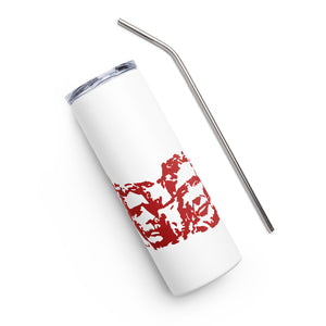 Red Mount Rushmore White Tumbler Cup