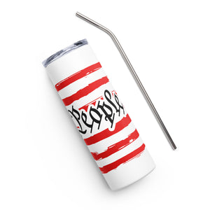 U.S.A. Flag We The People White Tumbler Cup