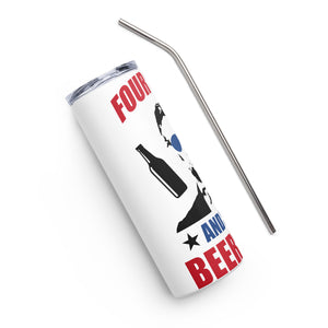 Abe Lincoln Beer White Tumbler Cup