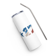 Load image into Gallery viewer, American Flag 1776 White Tumbler Cup