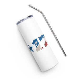 American Flag 1776 White Tumbler Cup