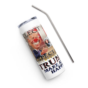 Elect A Clown White Tumbler Cup