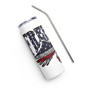 Freedom Eagle White Tumbler Cup