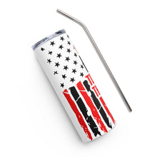 Load image into Gallery viewer, I Stand for The Flag White Tumbler Cup