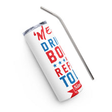 Load image into Gallery viewer, Merica Refusin to Lose White Tumbler Cup