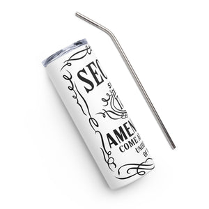 Second Amendment Whiskey White Tumbler Cup