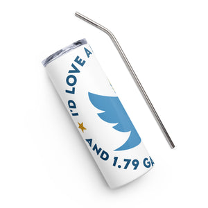 Trump Twitter White Tumbler Cup