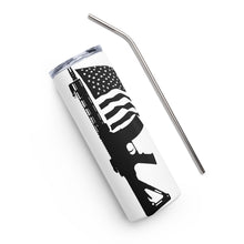 Load image into Gallery viewer, AR15 Flag Pole White Tumbler Cup