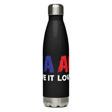 Load image into Gallery viewer, America Love it or Leave it Black Tumbler Bottle