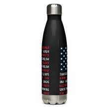 Load image into Gallery viewer, American Flag States Black Tumbler Bottle