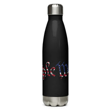 Load image into Gallery viewer, American Flag We The People Black Tumbler Bottle