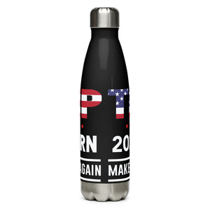 Trump 2024 The Return Black Tumbler Bottle