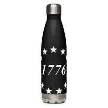 Load image into Gallery viewer, 1776 Stars Black Tumbler Bottle