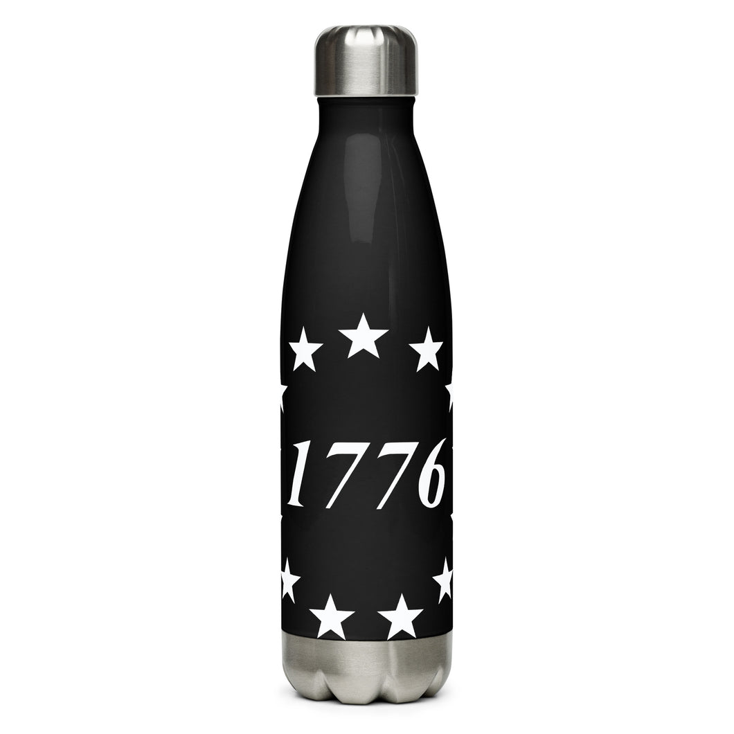 1776 Stars Black Tumbler Bottle