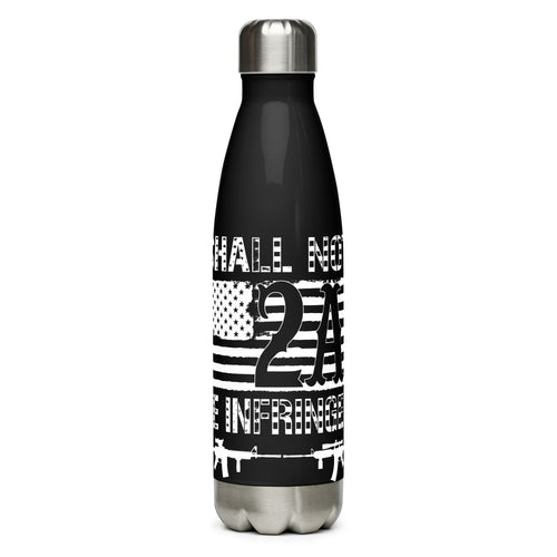 2A Shall NOT Be Infringed AR15 Black Tumbler Bottle