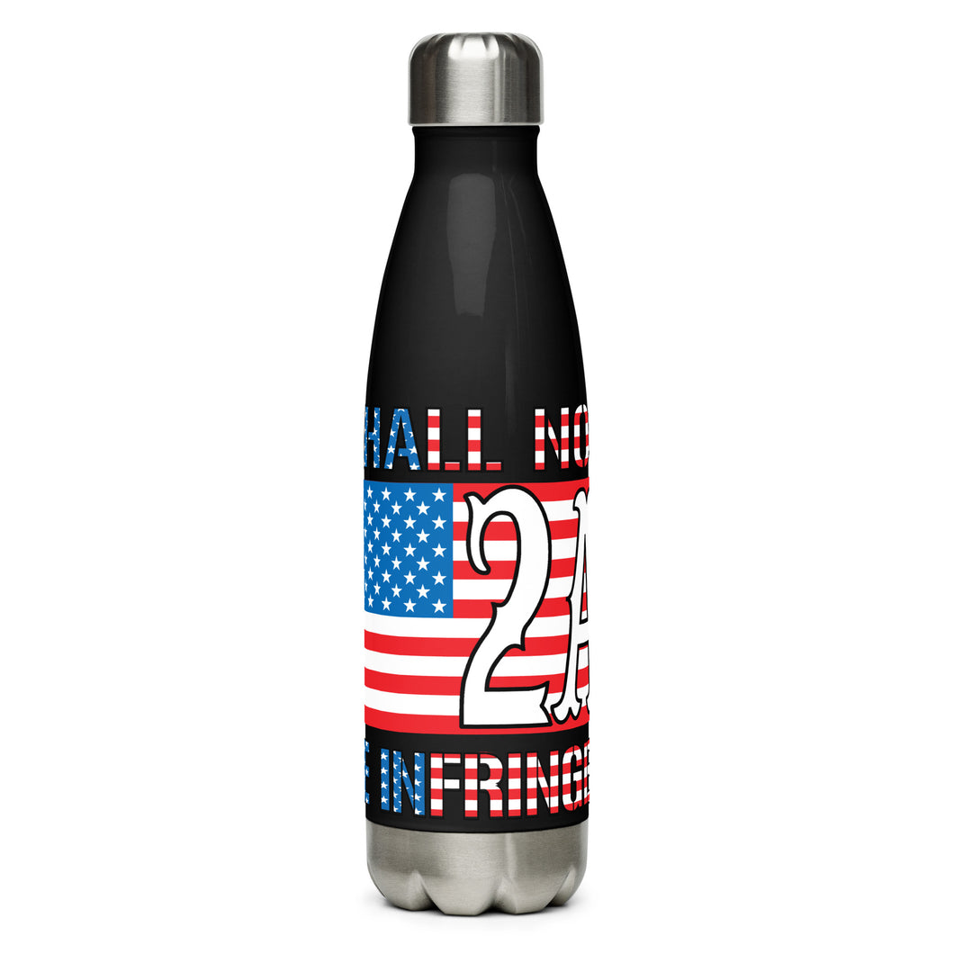 2A Shall NOT Be Infringed Black Tumbler Bottle